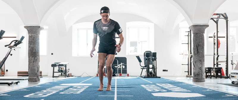 DYNAFIT Athlet Hannes Namberger beim Training im Athleten Center